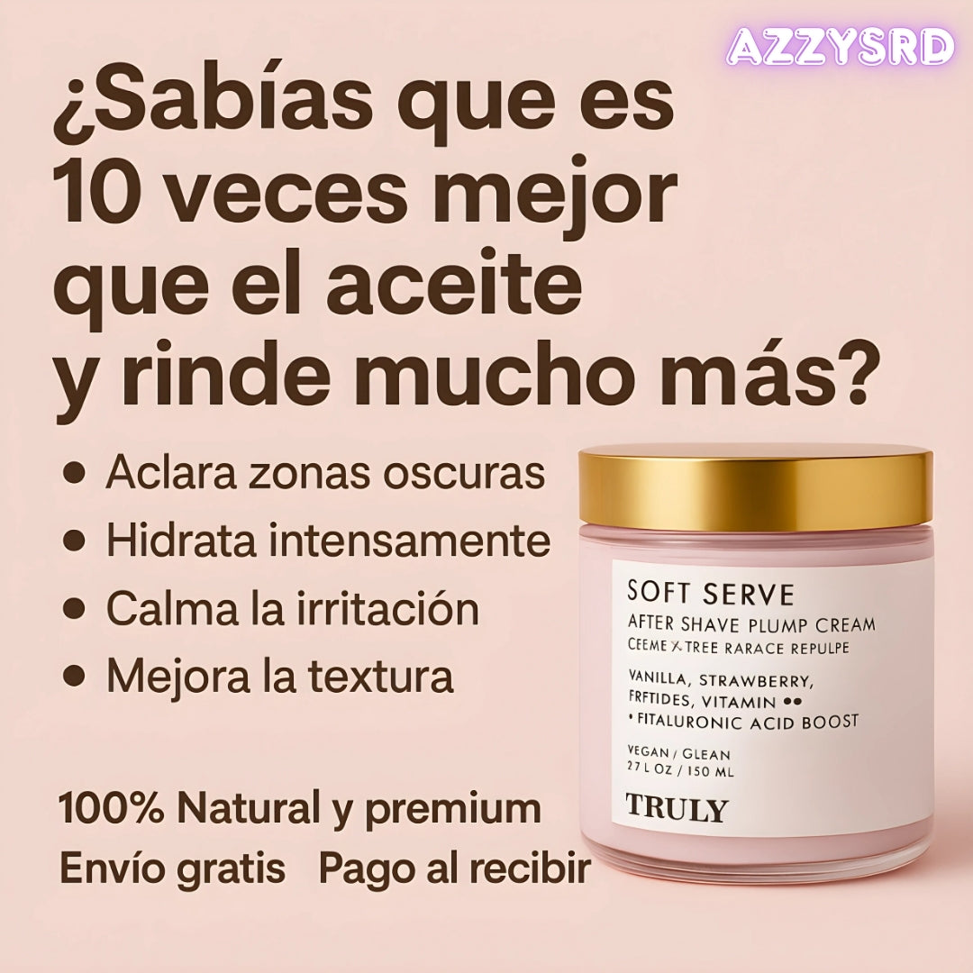 ✨ TRULY SOFT SERVE – Crema Hidratante x10 Mejor que el Aceite 💖 Piel Suave, Fresca y con Aroma Irresistible ✨