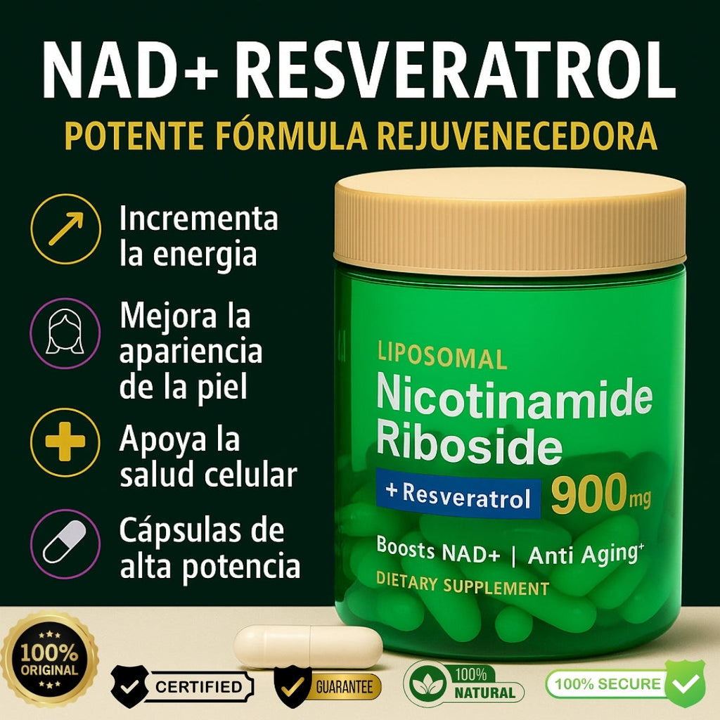 ✨ NAD+ Vital™ | Joven Para Siempre🔬-🌿 Suplemento Anti-envejecimiento 100% Original Y Natural!💧( 80 Capsulas )