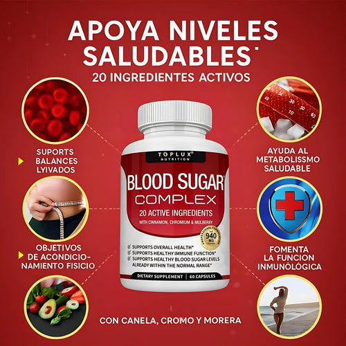 BLO0D SUGAR COMPLEX ORIGINAL ✨ “Controla tu azúcar, gana salud y energía” 💪💧🍃