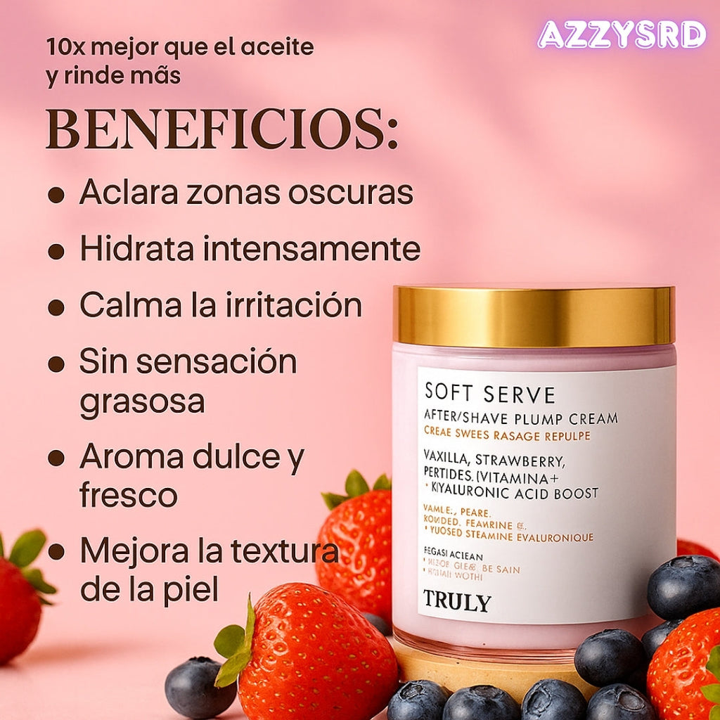 ✨ TRULY SOFT SERVE – Crema Hidratante x10 Mejor que el Aceite 💖 Piel Suave, Fresca y con Aroma Irresistible ✨