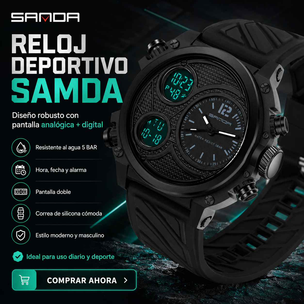 Reloj Sanda 3002 Original