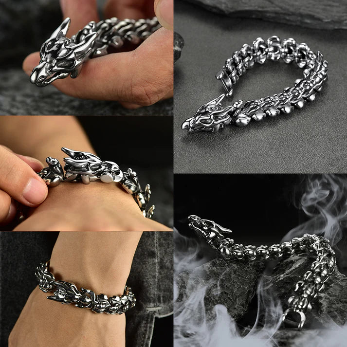 Pulsera Dragón Vikingo ✨ La majestuosidad de las leyendas en tu muñeca