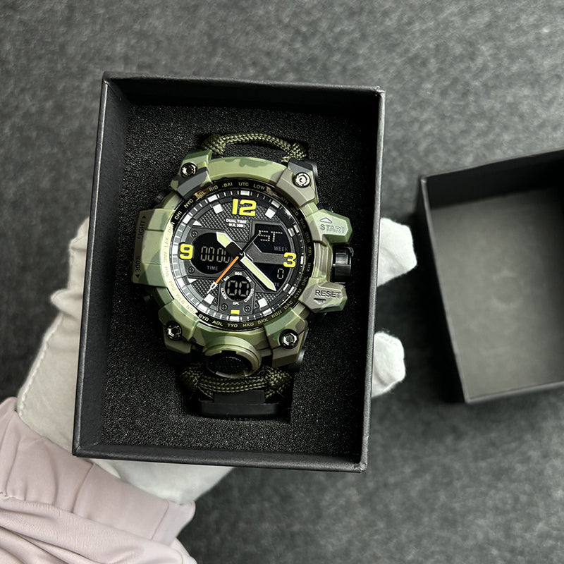 Reloj táctico militar Besta ✨ ¡Equipo profesional de supervivencia en tu muñeca!
