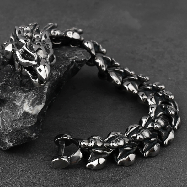 Pulsera Dragón Vikingo ✨ La majestuosidad de las leyendas en tu muñeca
