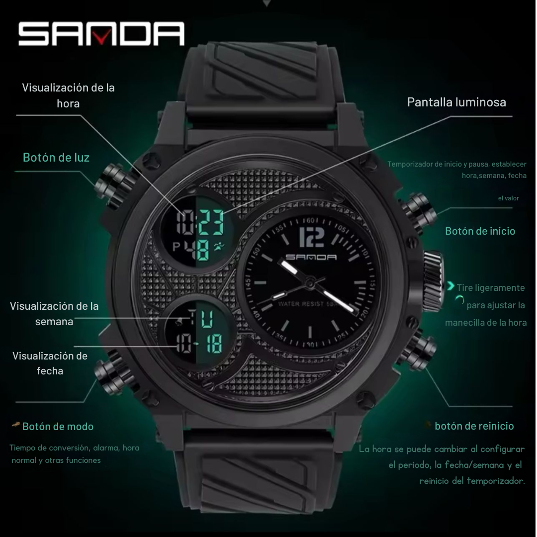 Reloj Sanda 3002 Original